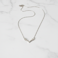 Antler Necklace Silver