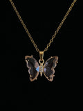 Butterfly Crystal Necklace - Delila Jewellery NZ