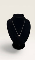 Crystal Barrel Necklace – Stainless Steel - Delila Jewellery NZ