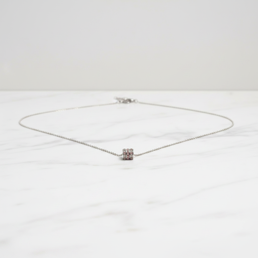 Crystal Barrel Necklace