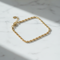Gold Greek Key Chain Bracelet