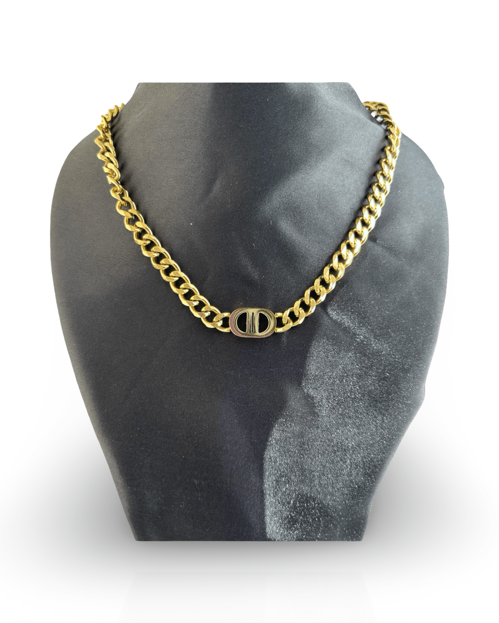 Gold Stainless Steel Cuban Link Necklace – Pre-Order - Delila Jewellery NZ