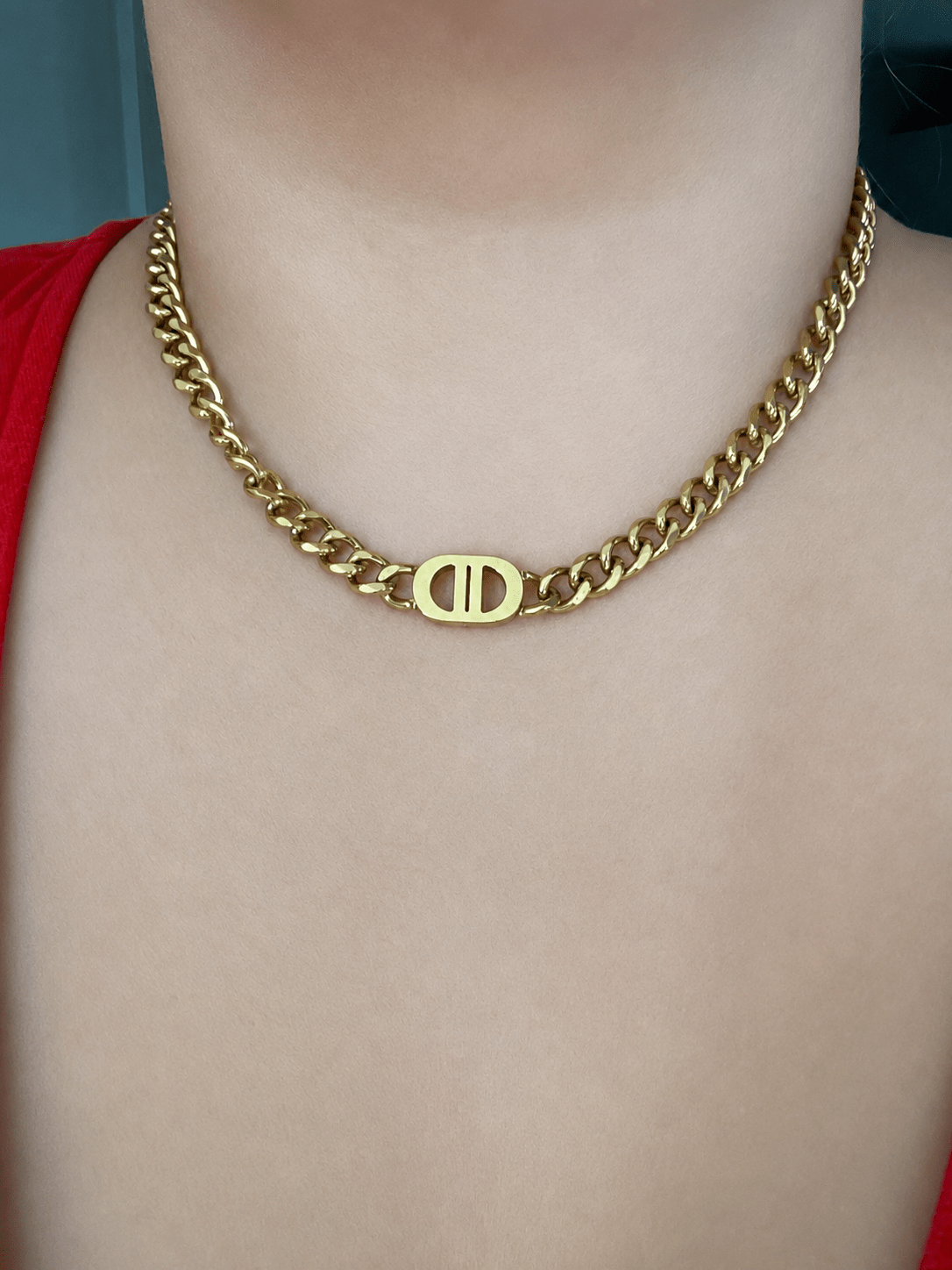 Gold Stainless Steel Cuban Link Necklace – Pre-Order - Delila Jewellery NZ